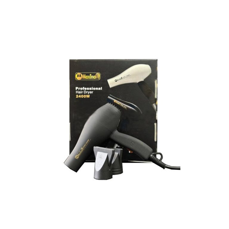 سشوار گریپ‌دار مشکی مکسینال مدل 2400W 8830 مشکی سشوار