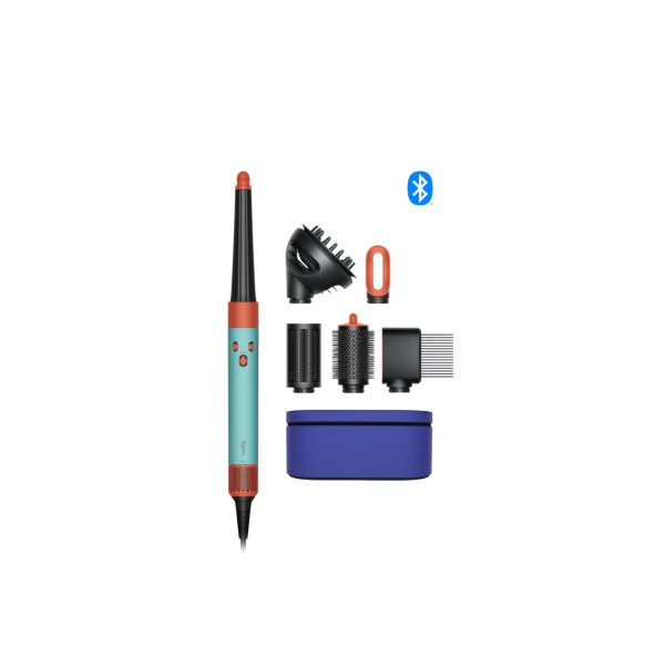 سشوار چندکاره دایسون مدل i.d. Turquoise/Orange hs08 اتو مو و حالت دهنده