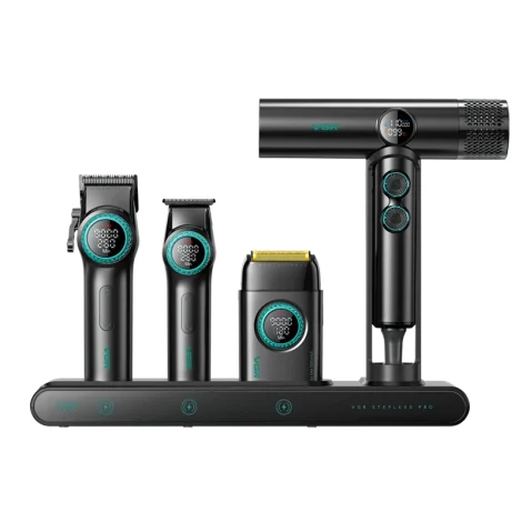 ست ماشین اصلاح حرفه‌ای VGR SUPER POWER Stepless Pro 4-in-1 ریش تراش