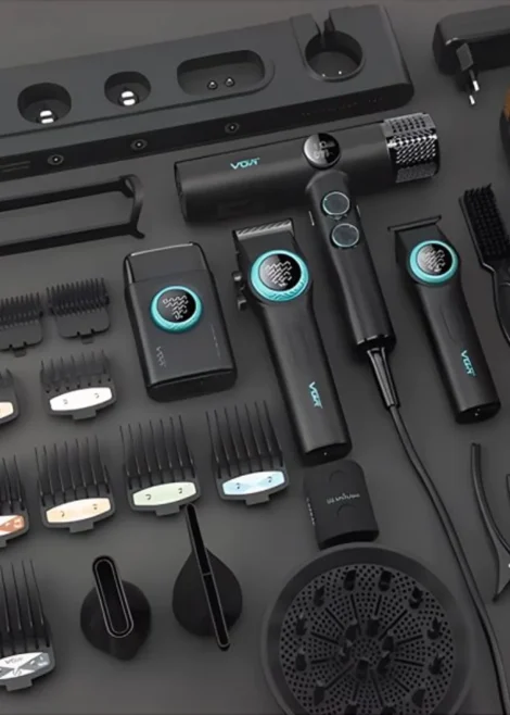 ست ماشین اصلاح حرفه‌ای VGR SUPER POWER Stepless Pro 4-in-1 ریش تراش